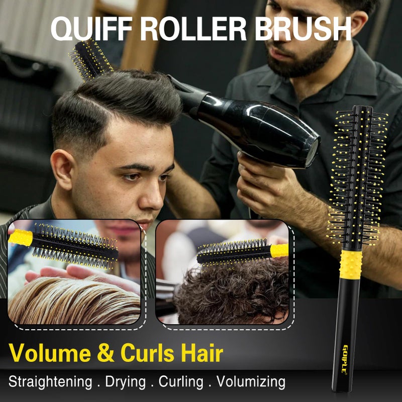 Goiple Hair Styling Combs Set Wide Tooth Texture Comb For Men, Christmas Gift for Men Barber Brush Comb Set Barber Tools for All Types | Hair Styling Powder for Mens Texture Powder Flexible Hold Matte Finish - Image 3